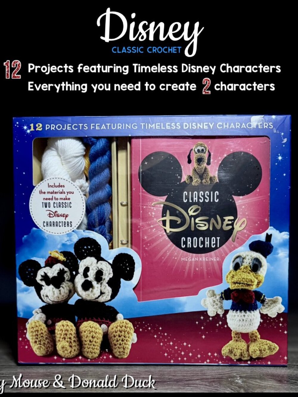 2016 Classic Disney Crochet 12 Projects Timeless Disney Characters & Materials